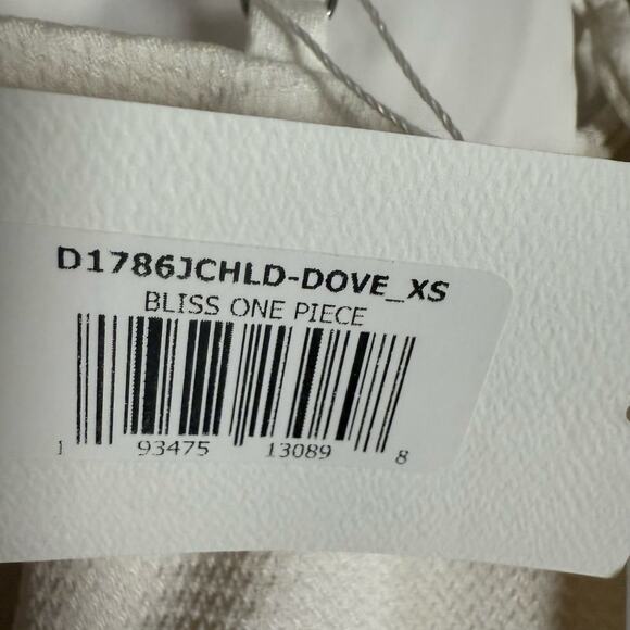 Dippin’ Daisy’s Bliss White Lattice Plunge One Piece Swimsuit Size XS - Picture 10 of 12